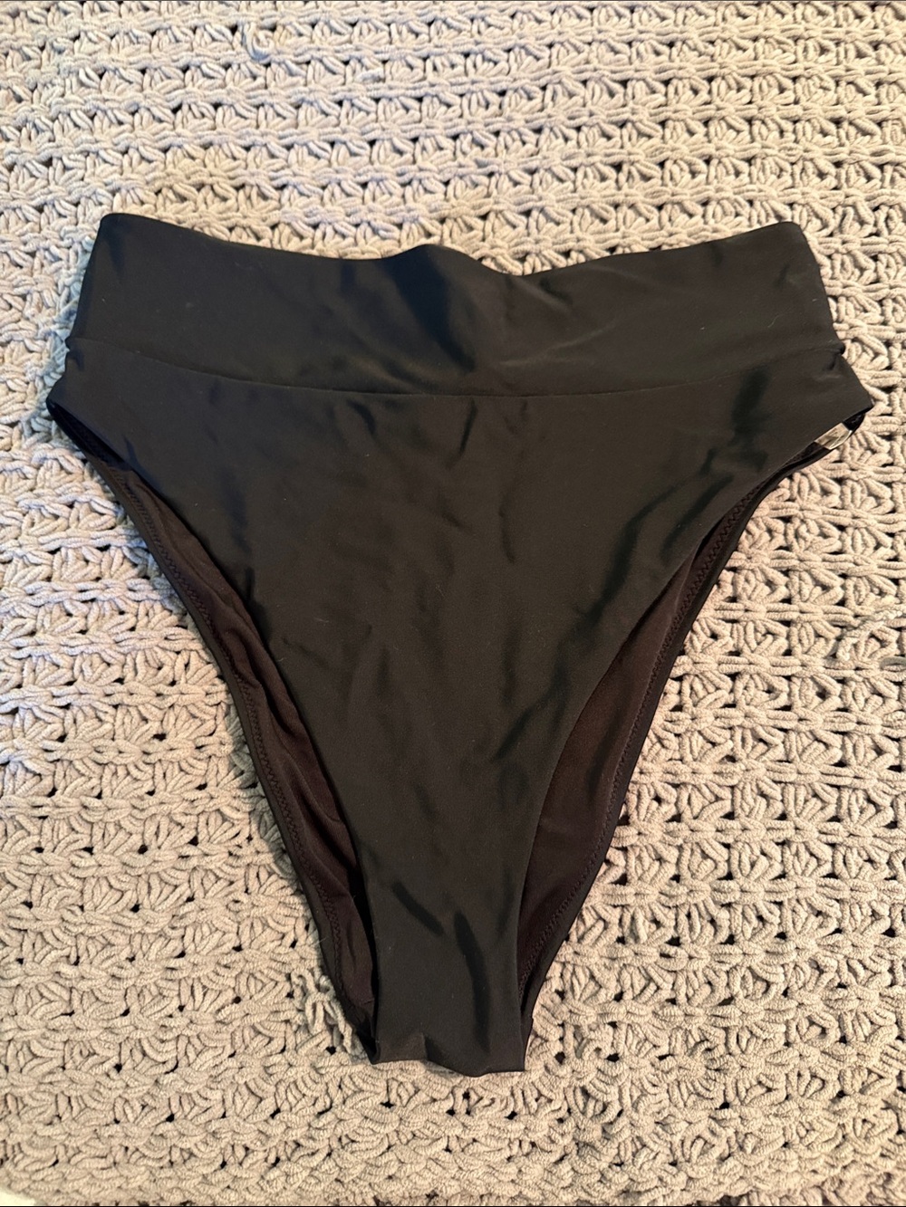 Black High-Waist Bikini Bottoms | aerie